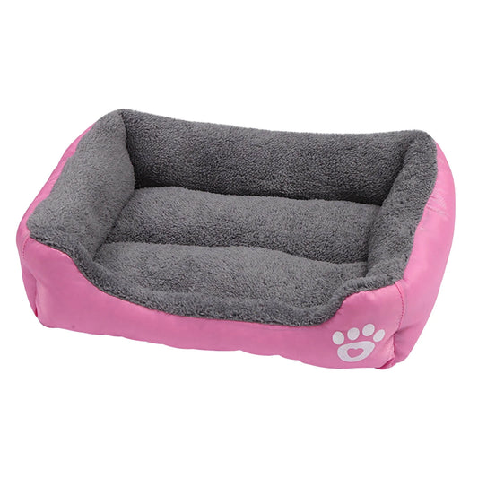 Orthopedic Bed for Medium Dogs, Orthopedic Dog Sofa Bed Washable Pet Bed, Stylish Dog Bed Pad Mattress, Winter Warm Cats Sleeping Mat, Pink S