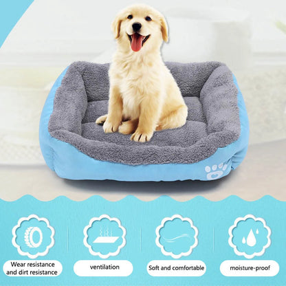 Orthopedic Bed for Medium Dogs, Orthopedic Dog Sofa Bed Washable Pet Bed, Stylish Dog Bed Pad Mattress, Winter Warm Cats Sleeping Mat, Pink S