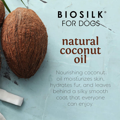 for Dogs Silk Therapy Conditioner with Natural Coconut Oil | Coconut Oil Dog Conditioner from  for Dogs | Pet Conditioner for Dogs, 12 Ounces,Beige
