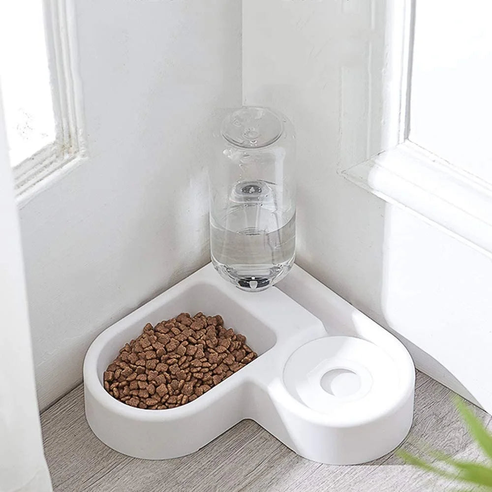 Pet Bowl Puppy Home Automatic Water Dispenser Cats Dogs Easy Clean PP Food Dish