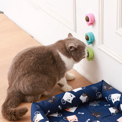 Cat Chew Toy 360 Degree Rotating Teeth Cleaning Pet Treat Catnip Ball Edible Cat Lick Treats Toy Pet Toy