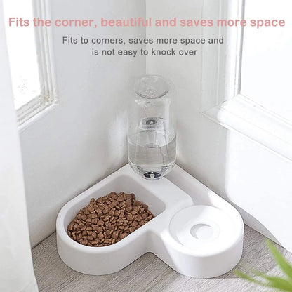 Pet Bowl Puppy Home Automatic Water Dispenser Cats Dogs Easy Clean PP Food Dish